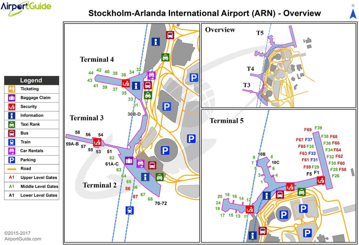 ஸ்டாக்ஹோம் arlanda airport வரைபடம்