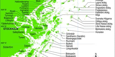 வரைபடம் ஸ்டாக்ஹோம் தீவுகள்