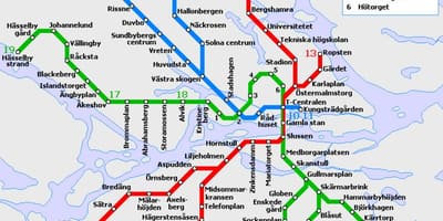 பொது போக்குவரத்து ஸ்டாக்ஹோம் வரைபடம்